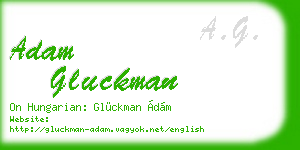 adam gluckman business card